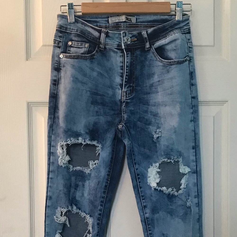 Blue Topic Denim Jeans